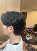 ツーブロックセンターパート