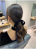【ローポニー】恵比寿/結婚式/ヘアセット/早朝