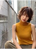AUSTIN☆外ハネボブアッシュブラウンネオウルフツイストパーマ
